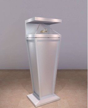 High End Creative Wooden Jewelry Store Pedestal Display Showcase