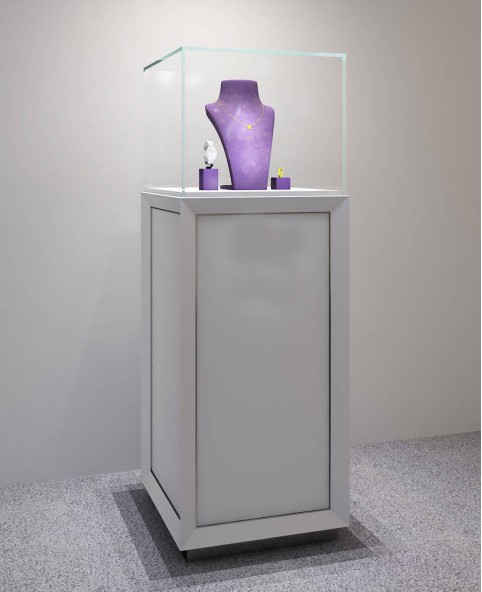Pedestal de joyería de diseño de escaparate de joyería de lujo de pie de gama alta