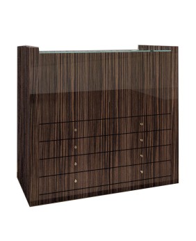 High End Multi Drawer Wooden Jewelry Display Cabinet Showcase