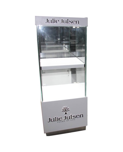 High End Luxury Free Floor Standing  Jewelry Display Case Tower Showcase