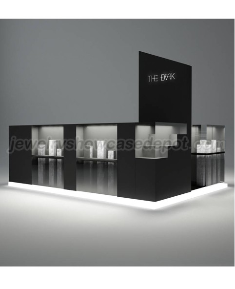 High End Wooden Custom Retail Jewelry Kiosk For Sale