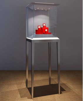 Luxury Glass Top Jewellery Display Stand For Sale
