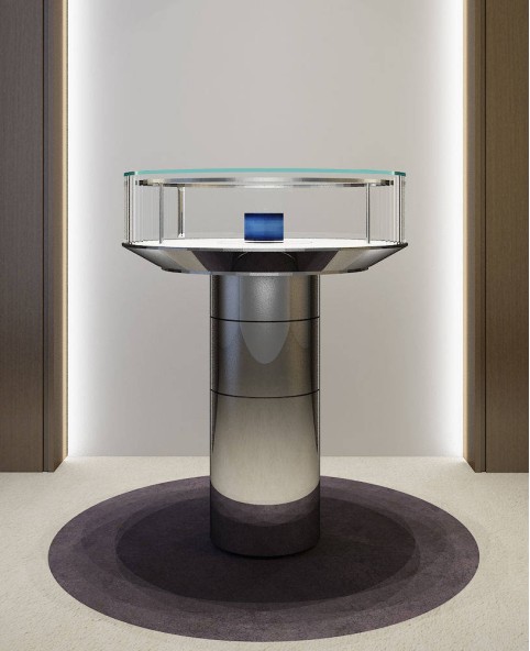 Luxury Store Temper Glass Jewelry Showcase Display Pedestals