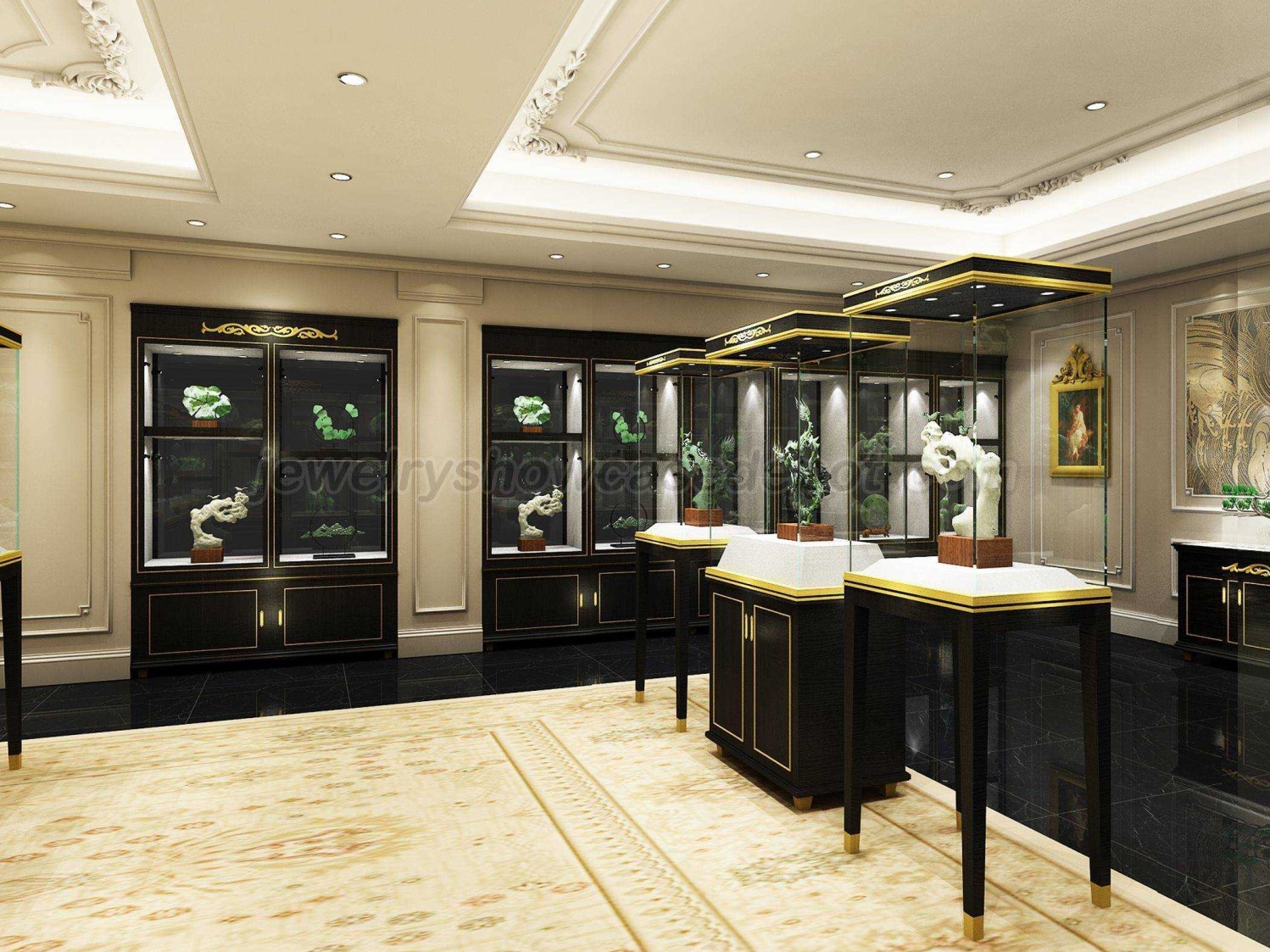 Luxury Retail Jewellery Display Cabinets Jewelry Showcase Depot