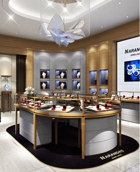 Luxury High End Retail Jewelry Store Interior Design