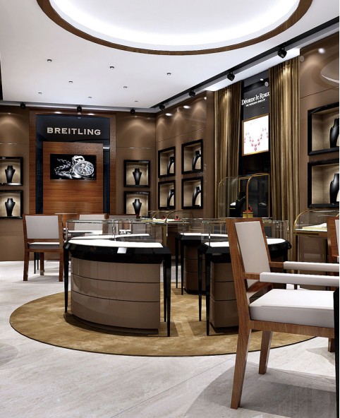 Luxury High End Retail Jewelry Shop Interior Design