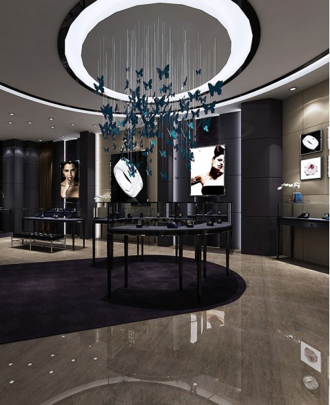 interior design personalizzato per gioielleria al dettaglio