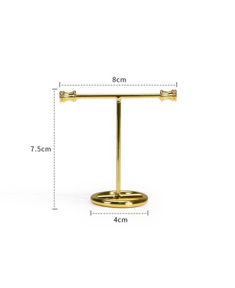 High-end gouden metalen T-bar sieradenstandaard