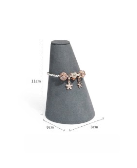 Luxury Commercial Grey Velvet  Jewelry Display Sets