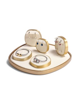 Premium Popular Cream Velvet Jewelry Display Sets