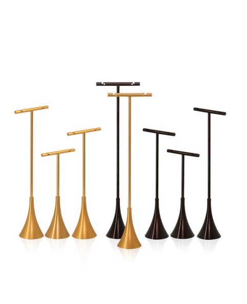 Hot Sale Gold Metal T Bar Earring Stands