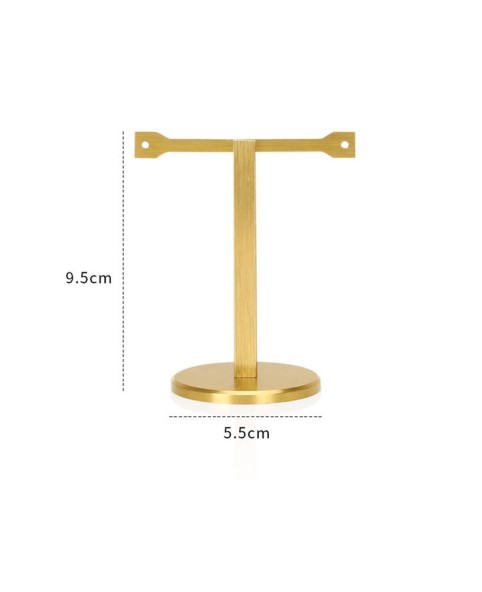 Πολυτελή μεταλλικά χρυσά T Bar σκουλαρίκια Βάσεις επίδειξης κοσμημάτων