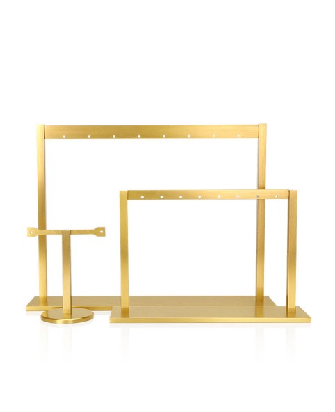 Luxury Metal Gold T Bar Earring  Jewelry Display Stands