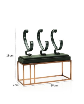 New Popular Green Gold Metal Watch Display Stand