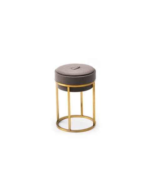 Современный кофейный кожаный золотой металлический держатель для колец