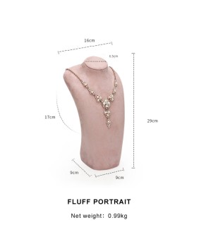 Popular Velvet Jewelry Showcase Display Bust For Sale