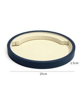 Luxury Navy Blue Necklace Jewelry Presentation Trays With Ring Display Insert For Sale