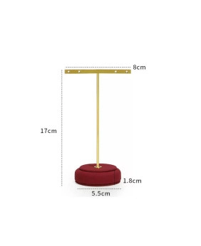 New Luxury Red Velvet Earring Display Holder Stand