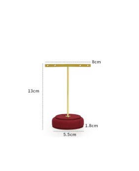 New Luxury Red Velvet Earring Display Holder Stand