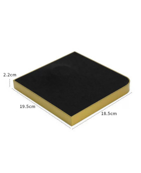 Gold Trim Black Velvet Jewelry Necklace Display Trays