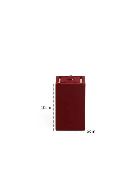 Soporte de exhibición de anillo de terciopelo rojo premium