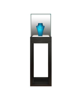Modern Floor Standing Retail Glass Top Custom Jewelry Store Display Case