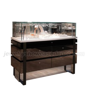 Custom Luxury Commercial Jewellery Display Counter Design