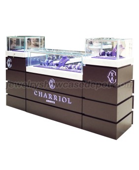Comptoir d'affichage haut de gamme de luxe personnalisé pour bijouterie