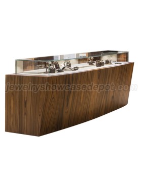 Custom Luxury Retail Wooden Jewellery Shop Display Counters