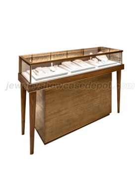 Custom Luxury Retail Wooden New Jewellery Shop Counter Design