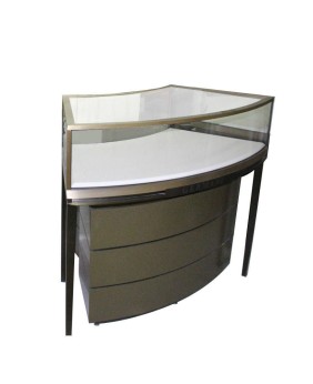 Luxury Circular Jewelry Shop Display Counter Deign For Sale
