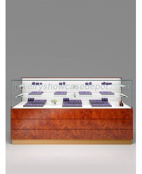 Luxury Glass Jewelry Display Counter And Showcase For Sale