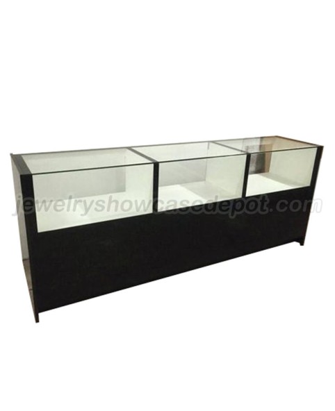 Luxury Black Custom Jewellery Display Counter Showcase