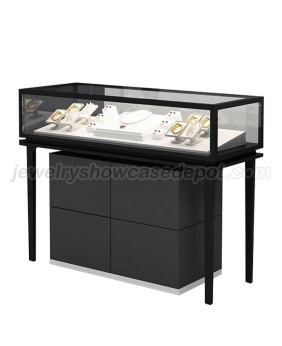 Luxury Black Custom Jewellery Shop Display Counters