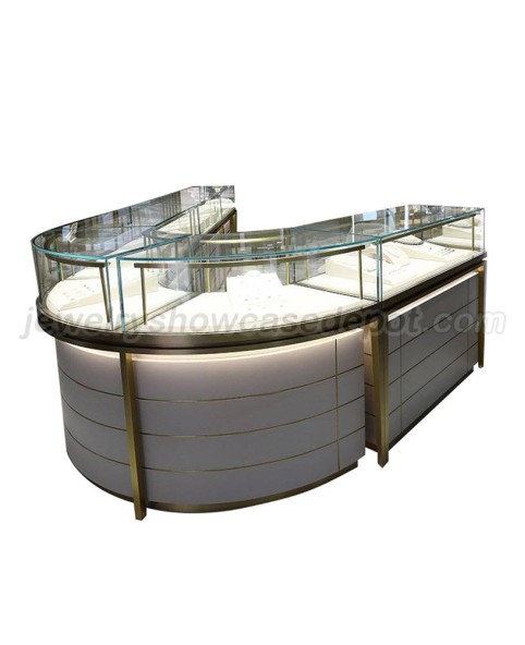 Luxury Custom Retail Shop Jewellery Shop Display Counter For Sale