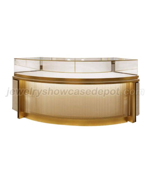 Luxury High End Custom Gold Jewelry Store Counters 