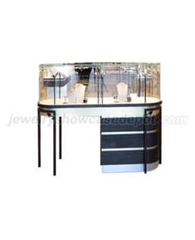 Luxury Retail Custom Wooden Jewellery Display Counter Showcase