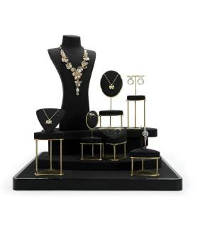 Black Gold Metal Jewelry Display Kits
