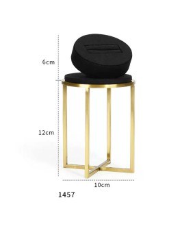 Luxury New Black Velvet Slot Ring Display Stand