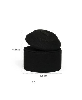 New Luxury Black Velvet Ring Display Holder Stand