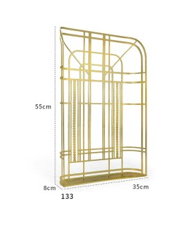 Gold Metal Background For Jewelry Display Set