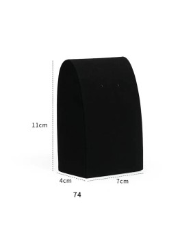 Luxury Retail Black Velvet Earring Display Stand 
