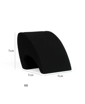 Luxe retail zwart fluwelen ketting displaystandaard