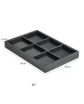 Black Leather Bangle Display Tray For Sale