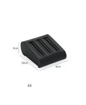 Popular New Black Leather Slot Bangle Display Tray