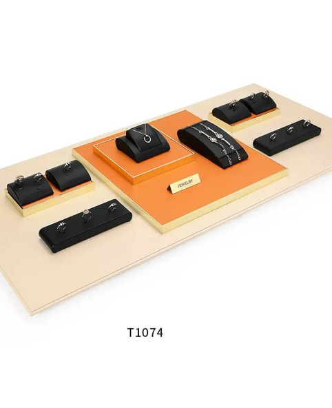 Новый набор для демонстрации ювелирных изделий премиум-класса оранжевого и черного цвета
