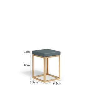 Premium Dark Gray Leather Ring Display Stand For Sale