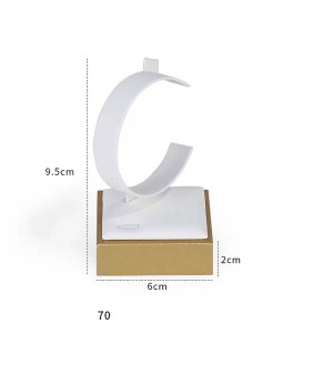 Retail Gold and White Bangle Display Holder Stand For Sale