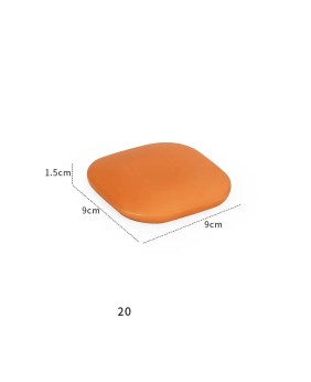 Expositor de pulsera de cuero naranja de lujo para venta al por menor