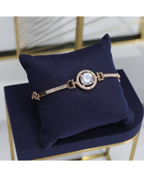 Luxury Navy Blue Velvet Jewelry Necklace Display Stand